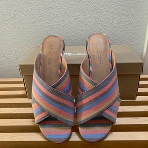 Madewell Criss Cross Sandals Stripe